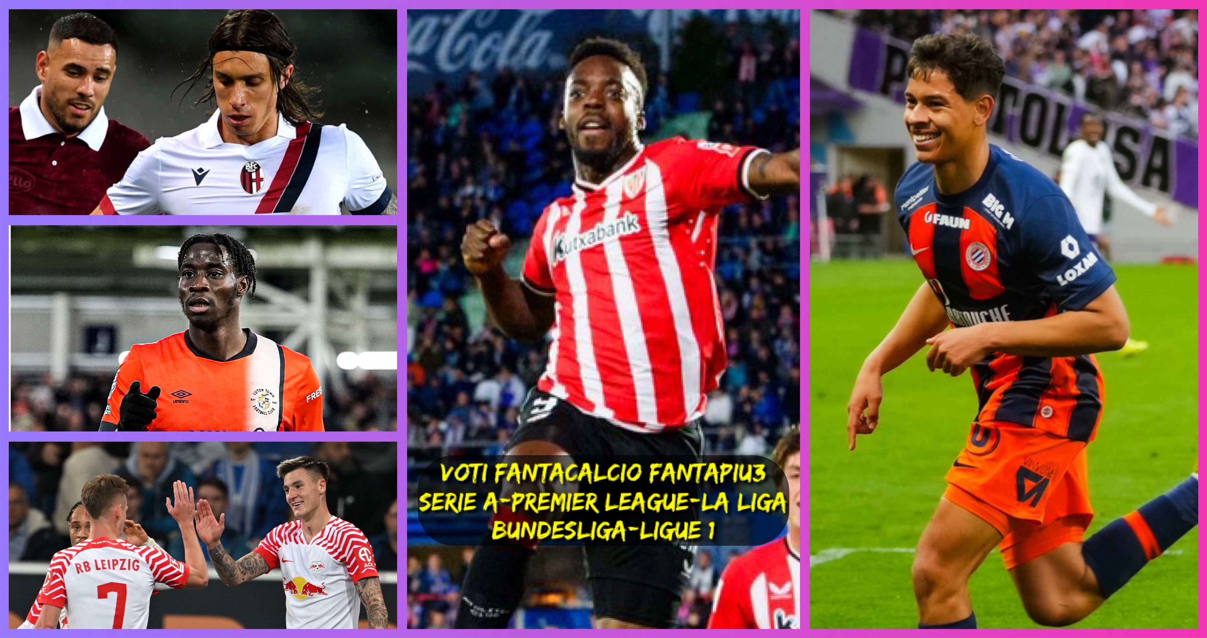 Voti fantacalcio Fantapiu3 per Serie A, Premier League, La Liga, Bundesliga e Ligue 1