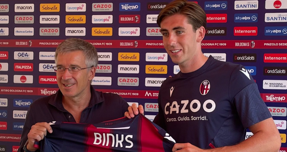 Bologna: ufficiale il rinnovo di Binks