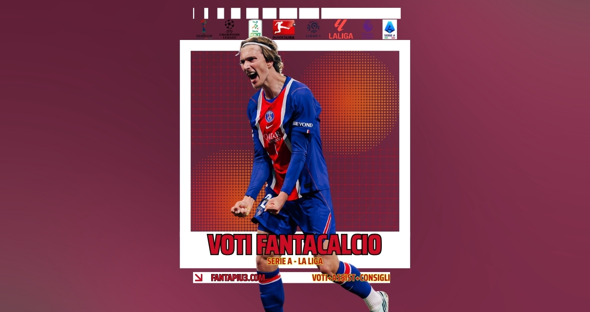 Voti Fantacalcio Fantapiu3 del lunedì de La Liga e Ligue 1