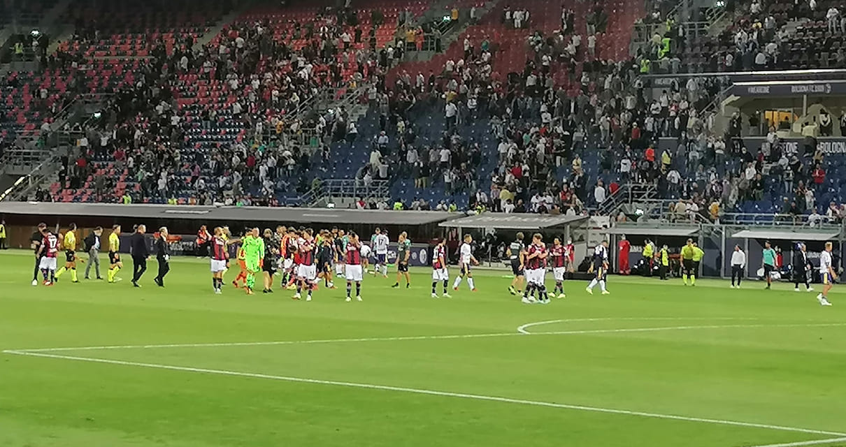 Bologna, la conferenza stampa post partita di De Leo