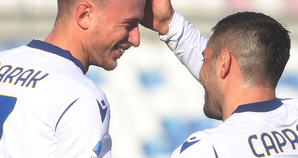 Sassuolo-Verona, le pagelle: grande prestazione degli ospiti con un super Barak