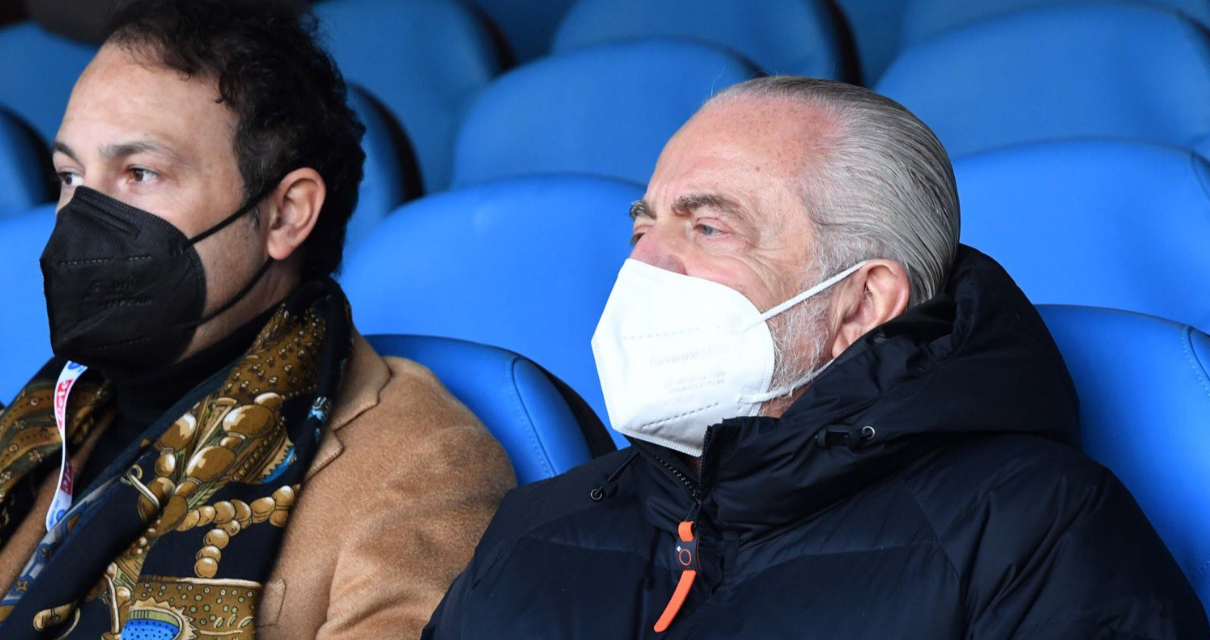 Napoli: la conferenza stampa di De Laurentiis, focus tra mercato e rinnovi