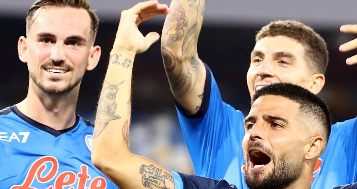 Le formazioni ufficiali di Napoli Sassuolo