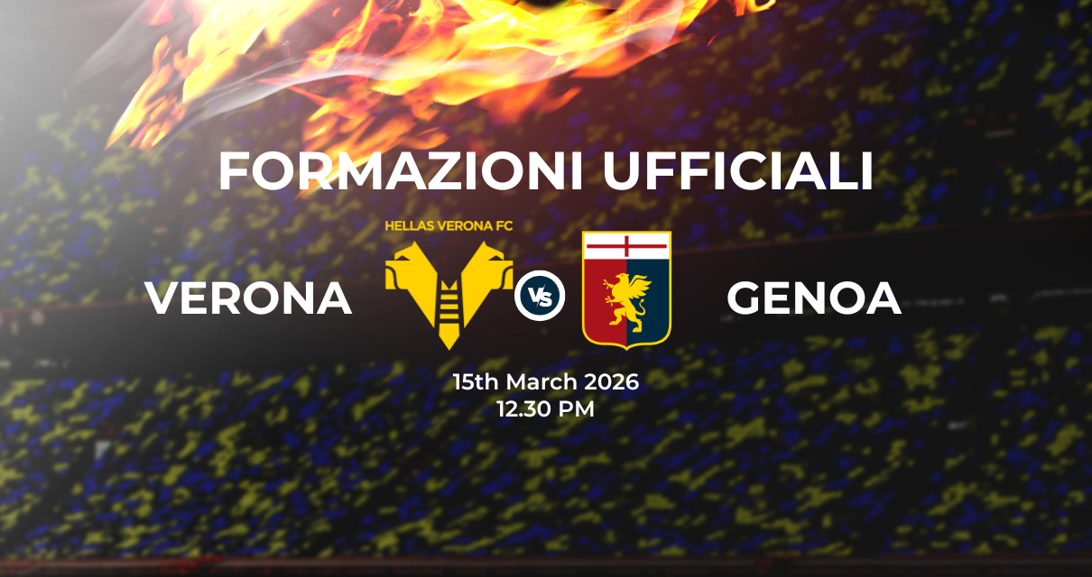 Verona Genoa: le formazioni ufficiali 