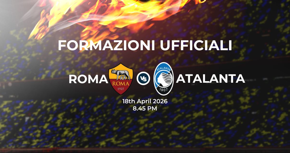 Roma Atalanta, le formazioni ufficiali 