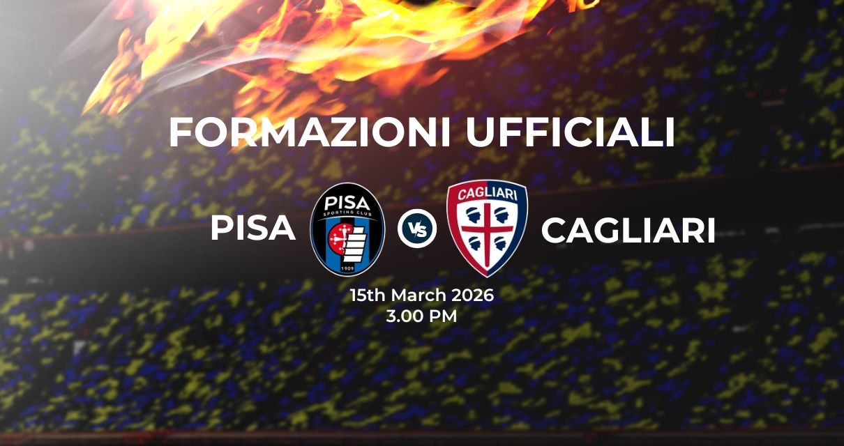 Pisa Cagliari, le formazioni ufficiali 