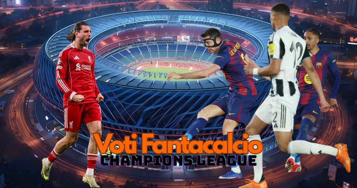 Voti fantacalcio del mercoledì ritorno ottavi di Champions League e Serie B