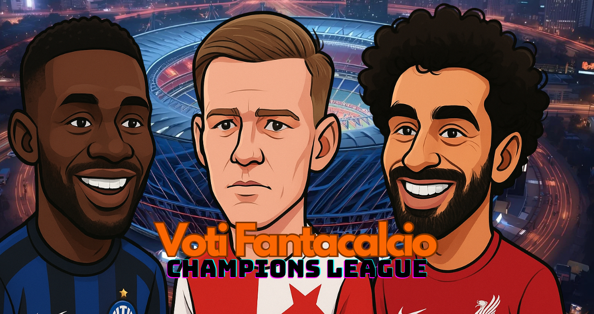 Voti fantacalcio Mercoledì Champions League