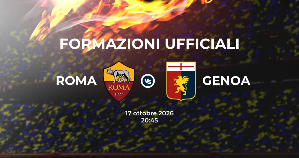 Roma Genoa, le formazioni ufficiali 