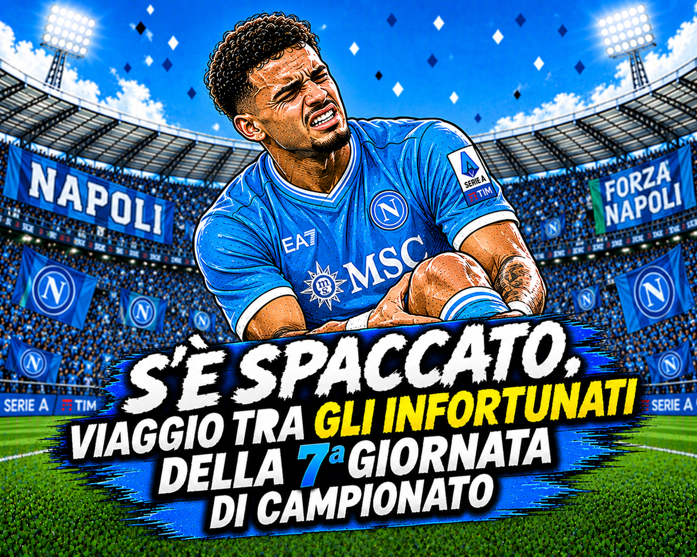 S'è spaccato, viaggio tra gli infortunati della 7ª giornata di campionato