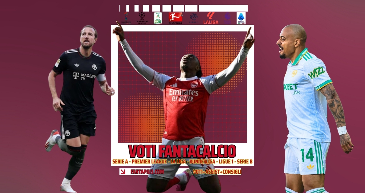 Voti Fantacalcio Fantapiu3 Serie A, Premier League, Bundesliga, Ligue 1 e Serie B
