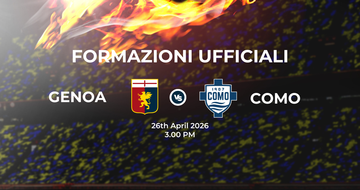 Genoa Como: le formazioni ufficiali