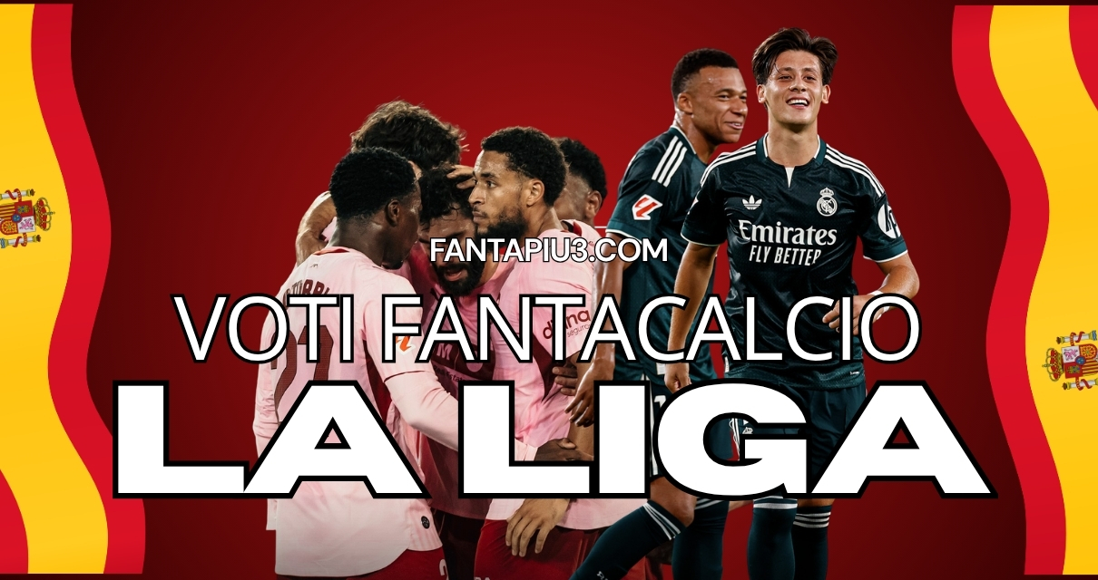 Voti Fantacalcio Fantapiu3 del martedì de La Liga