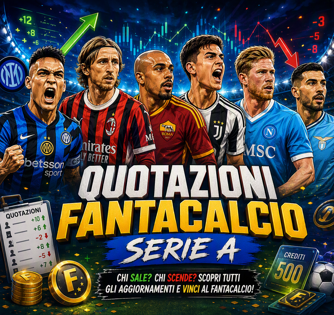 Quotazioni Fantacalcio stagione 26/27...chiudiamo la Quotazioni Week con la Serie A!