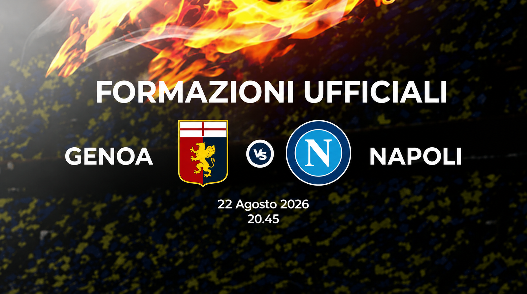 Genoa Napoli: le formazioni ufficiali