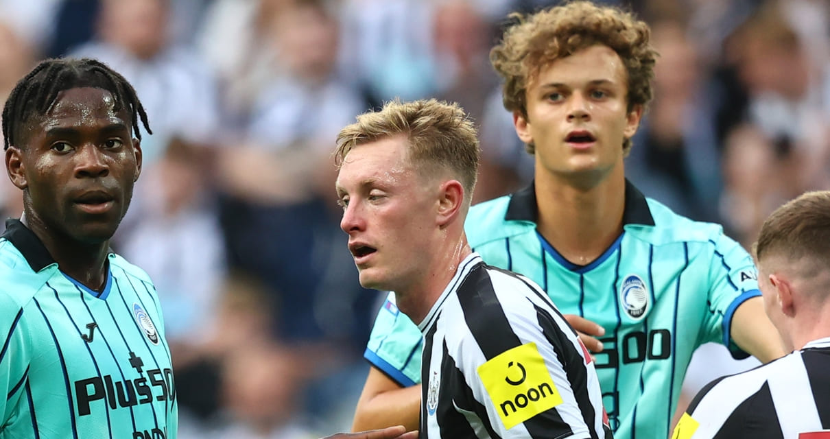 Atalanta, sconfitta in amichevole contro il Newcastle 