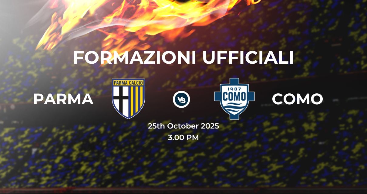 Parma Como, le formazioni ufficiali 