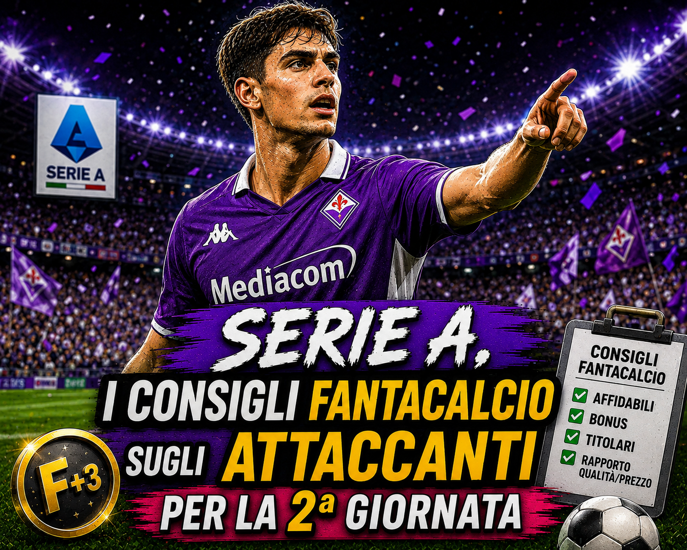 Serie A, i consigli fantacalcio sugli attaccanti da schierare per la 2ª giornata