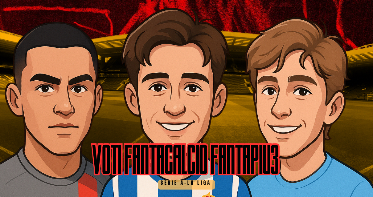 Voti Fantacalcio Fantapiu3 Serie A e La Liga
