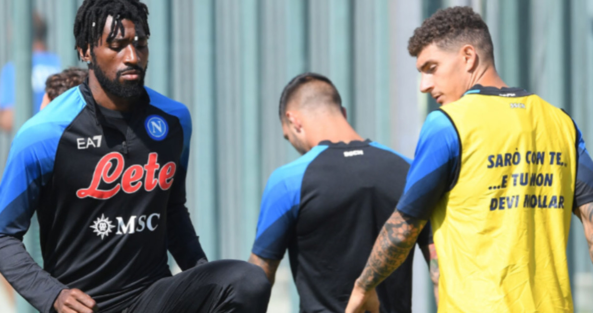 Napoli: due giocatori a parte a Castel di Sangro