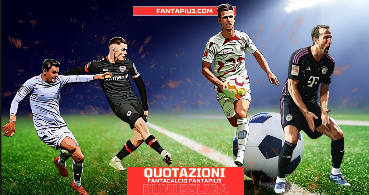 Bundesliga, le quotazioni Fantacalcio Fantapiu3