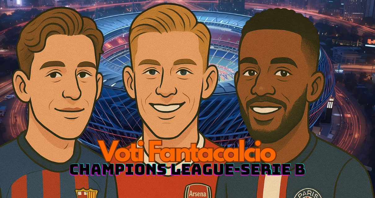 Voti fantacalcio Martedì Champions League