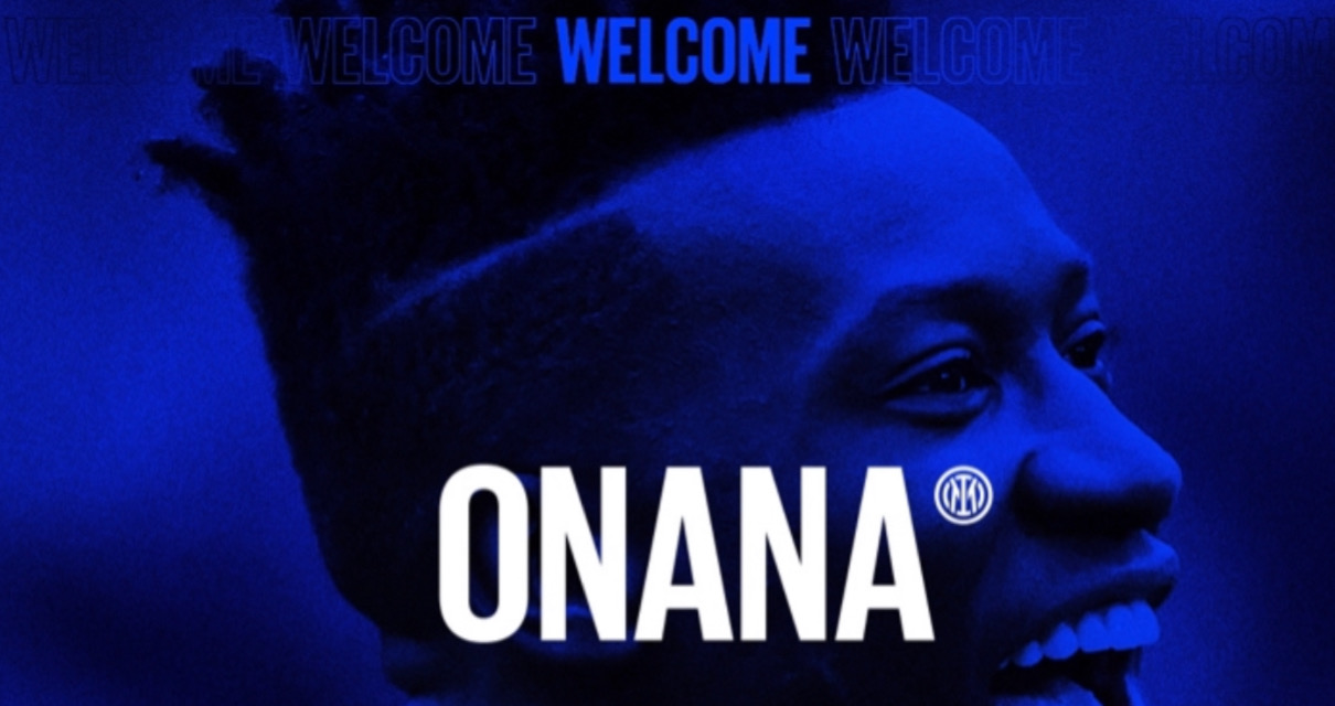 Inter: ufficiale l'acquisto di Onana a parametro zero