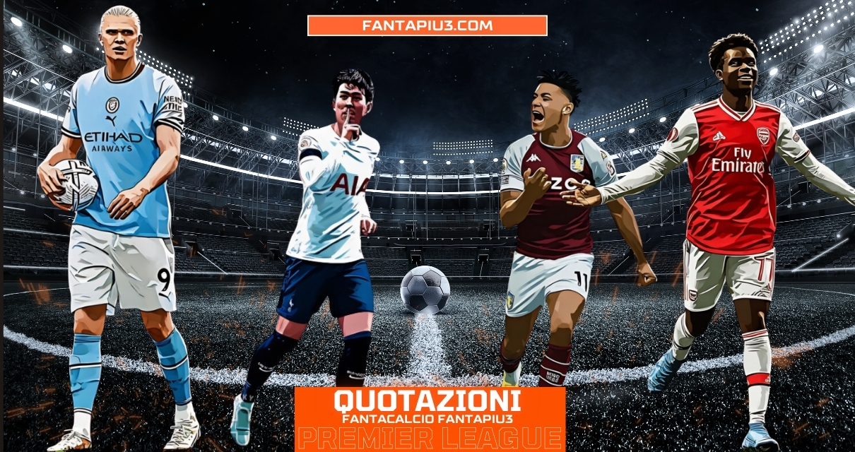 Quotazioni Fantacalcio Fantapiu3 della Premier League