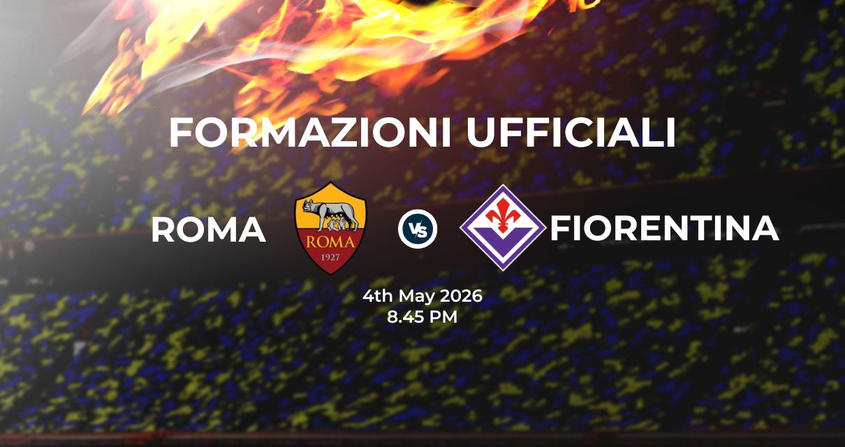 Roma Fiorentina, le formazioni ufficiali 