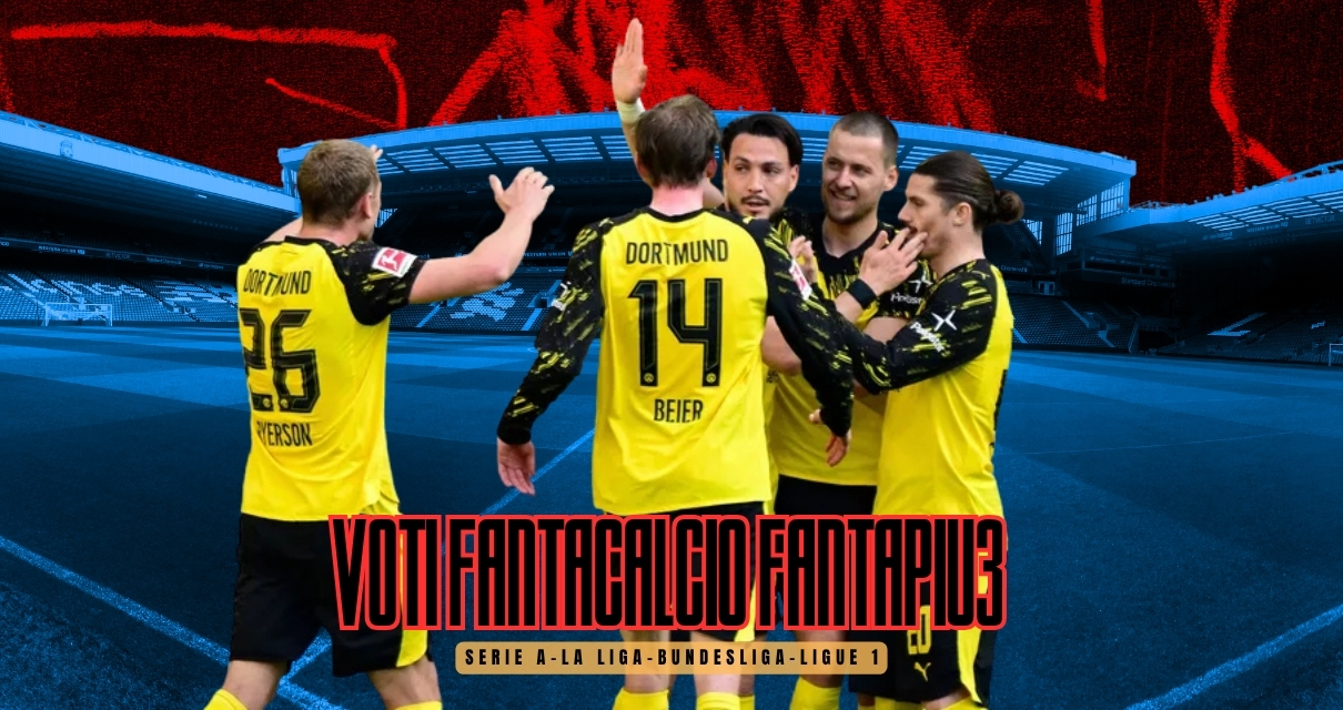 Voti Fantacalcio Fantapiu3 Serie A, La Liga, Bundesliga e Ligue 