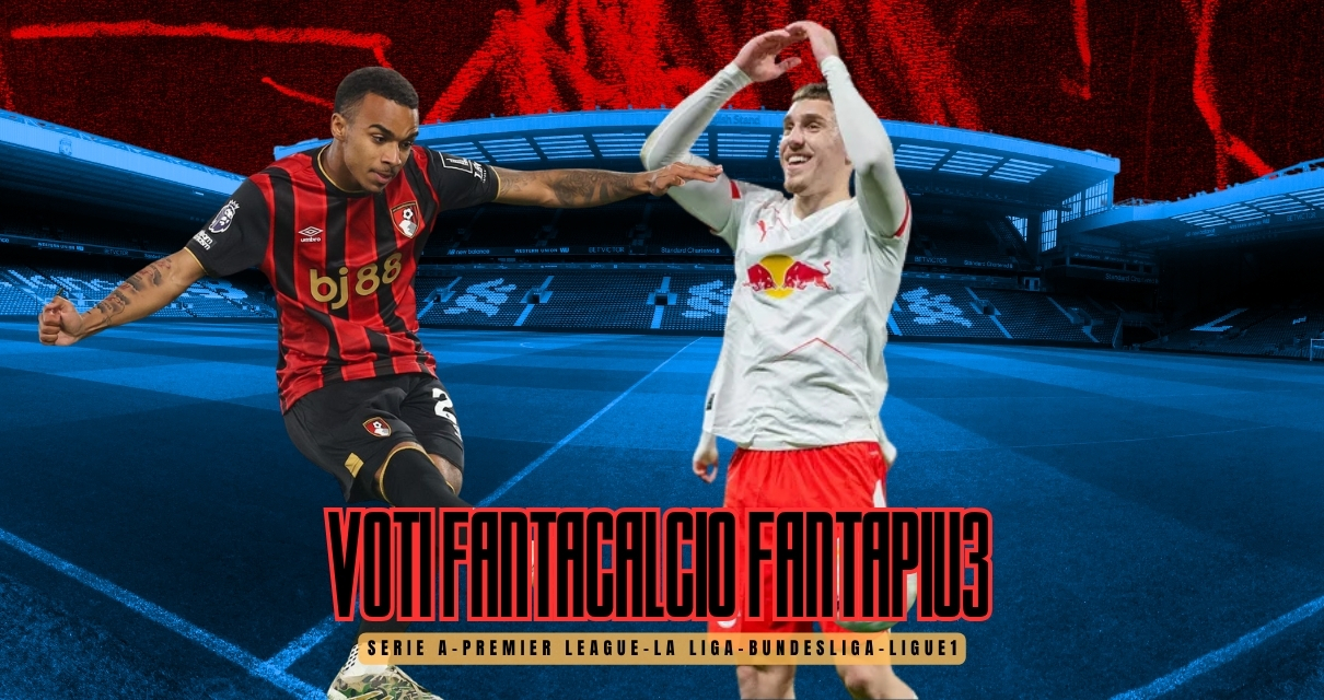 Voti Fantacalcio Fantapiu3 Serie A, Premier League, La Liga, Bundesliga e Ligue 1