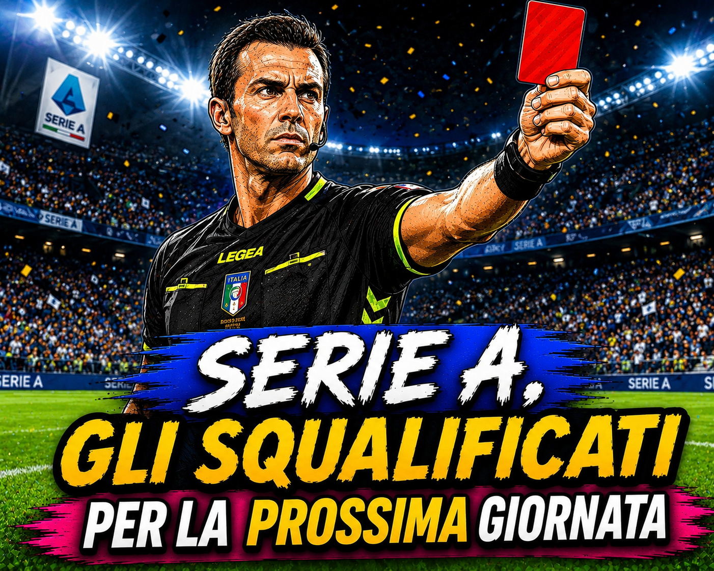 Serie A: gli squalificati per la 3ª giornata