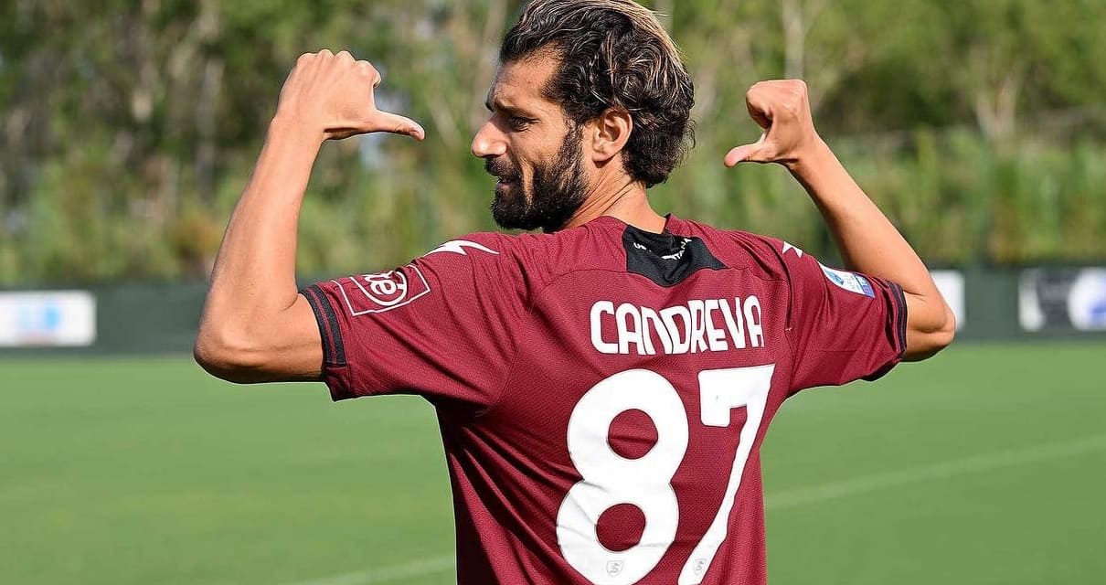 Salernitana, ufficiale l'acquisto di Candreva